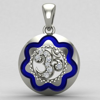Round Shape Om Locket