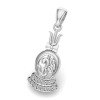 Om Trishul Damru Silver Pendant Om Trishul Damru Silver Pendant