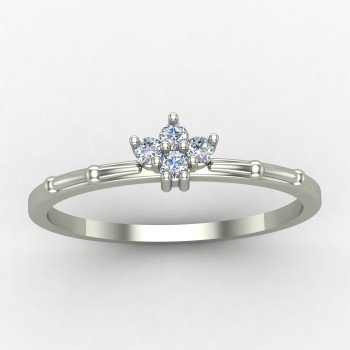 Casual Cz Diamond Ring
