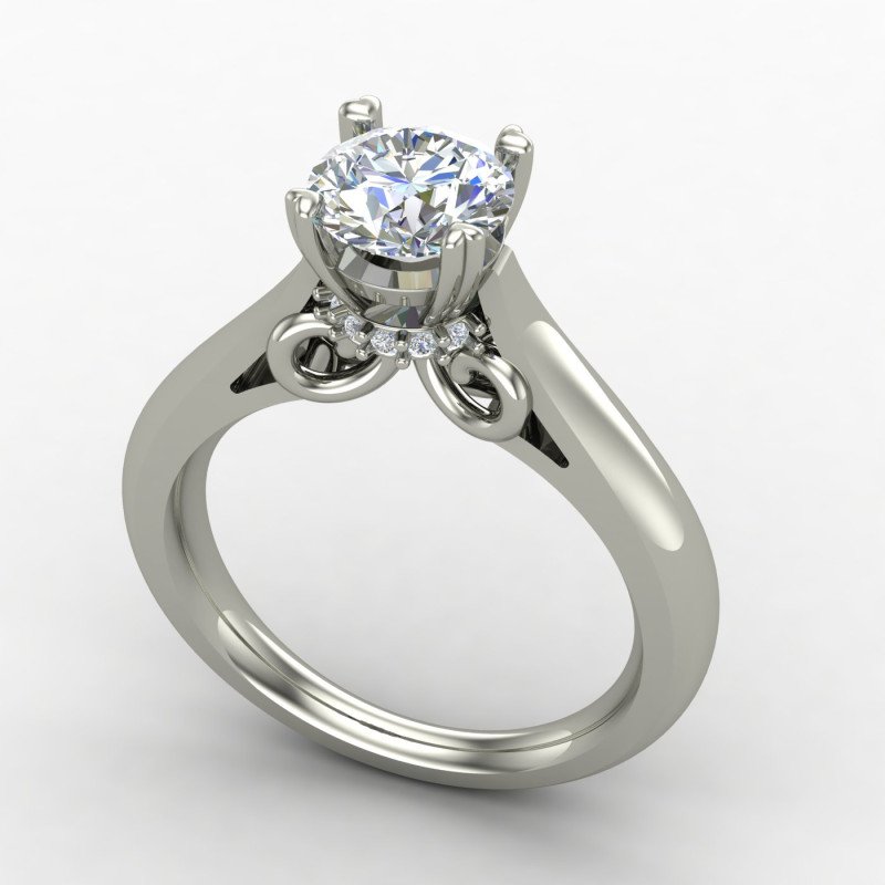 Fashion Solitaire Engagement Ring