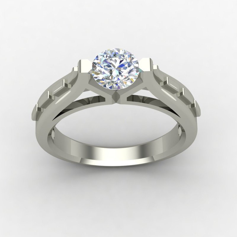 Men Engagement Solitaire Ring