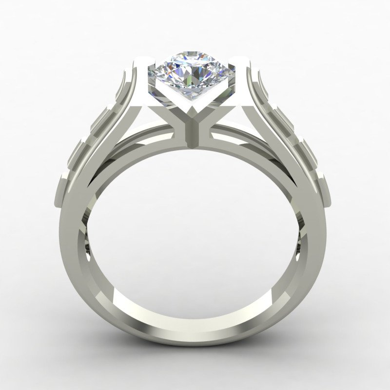 Men Engagement Solitaire Ring