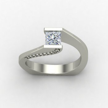 Princess Diamond Solitaire Ring