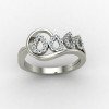 Pear Silver Ring