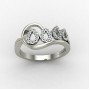 Pear Silver Ring