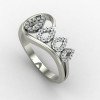 Pear Silver Ring