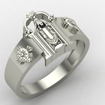 Silver Tirupati Balaji Ring