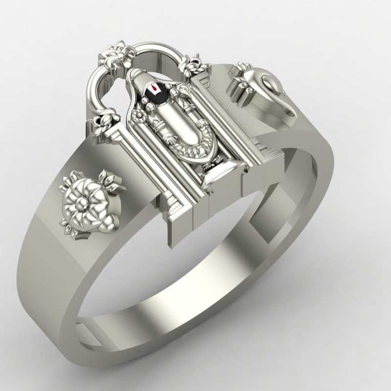 Silver Tirupati Balaji Ring