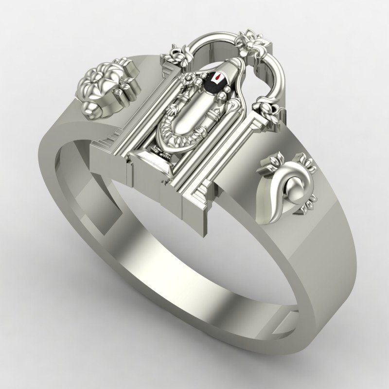 Silver Tirupati Balaji Ring