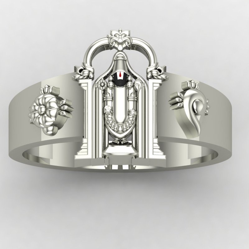 Silver Tirupati Balaji Ring