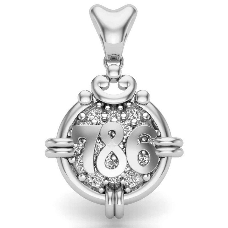 786 Silver Pendant