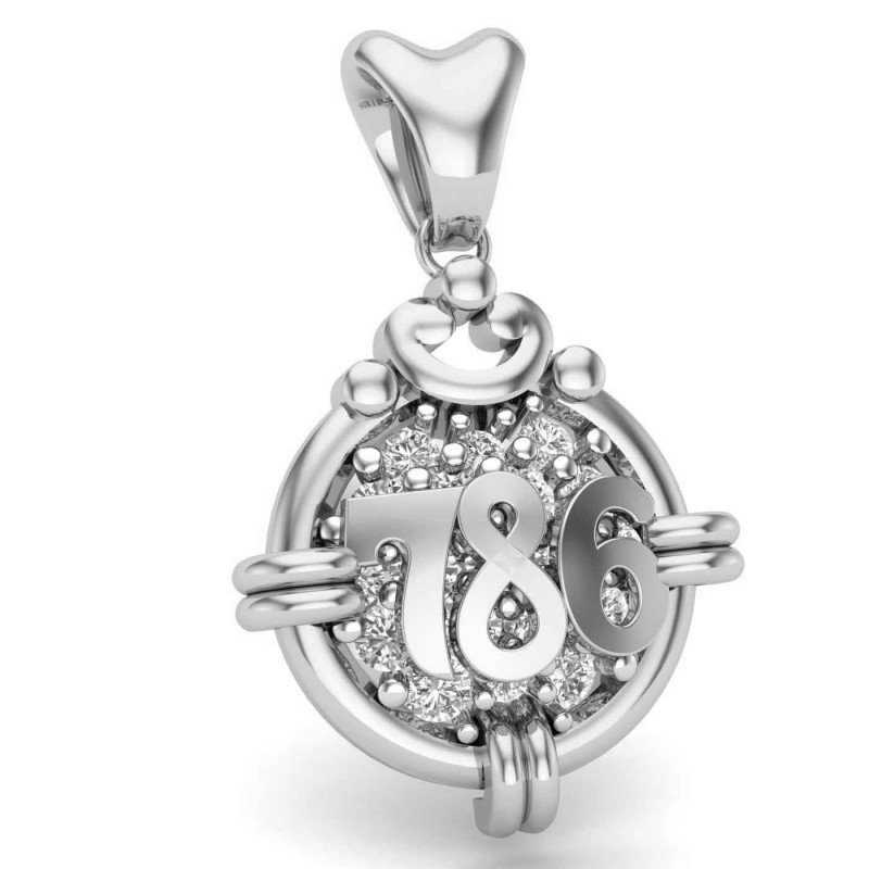 786 Silver Pendant