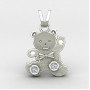 Teddy Kids Silver Pendant