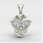 Girls Silver Kids Pendant