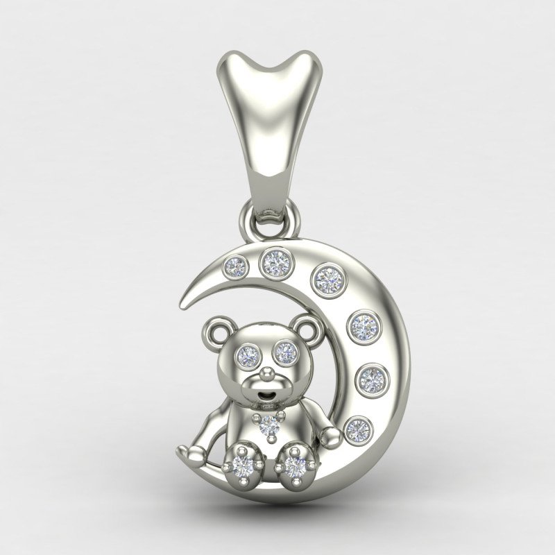 Kids Beer Silver Pendant