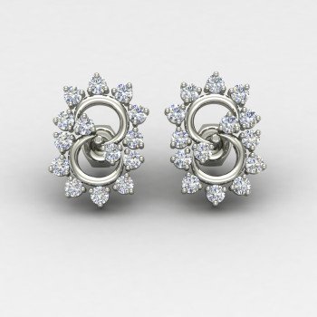 Classic American Diamond Stud Earring