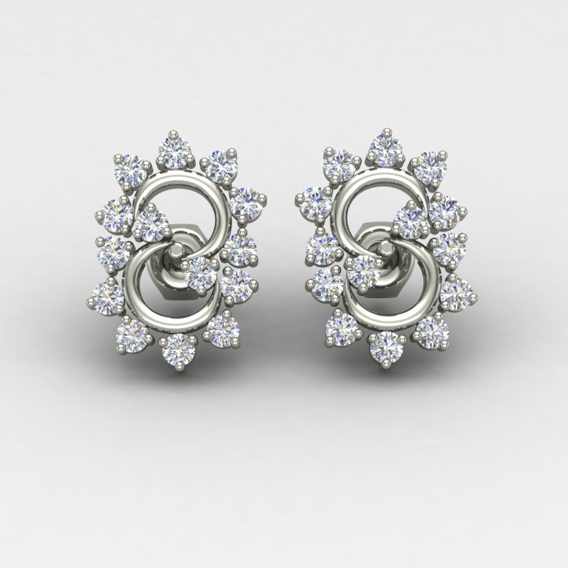 Classic American Diamond Stud Earring