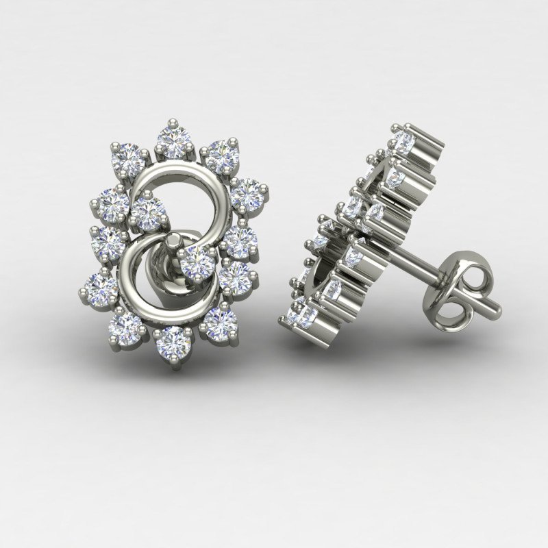Classic American Diamond Stud Earring