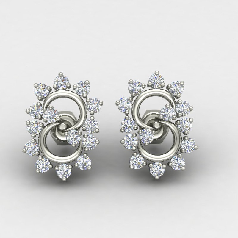 Classic American Diamond Stud Earring