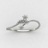 Flower Silver Bangle Bracelet Flower Silver Bangle Bracelet