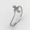 Flower Silver Bangle Bracelet Flower Silver Bangle Bracelet