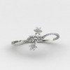 Flower Silver Bangle Bracelet Flower Silver Bangle Bracelet
