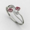 Ruby Wedding Oval Bracelet