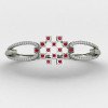 Artificial Diamond Oval Bracelet