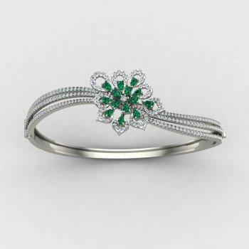 Emerald Wedding Bracelet