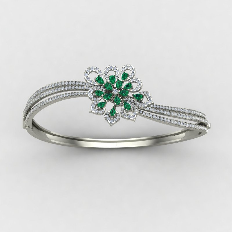 Emerald Wedding Bracelet