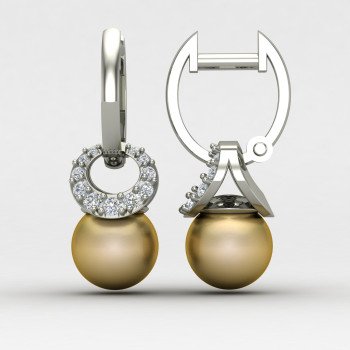 Sterling Silver Pearl Dangler Earring