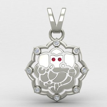 Ganesh ji Pendant Silver