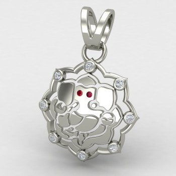 Ganesh ji Pendant Silver