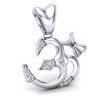 Om Damru Silver Pendant Om Damru Silver Pendant
