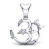 Om Damru Silver Pendant Om Damru Silver Pendant