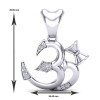 Om Damru Silver Pendant Om Damru Silver Pendant