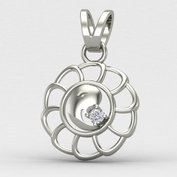 Ganesh Ji Silver Locket 
