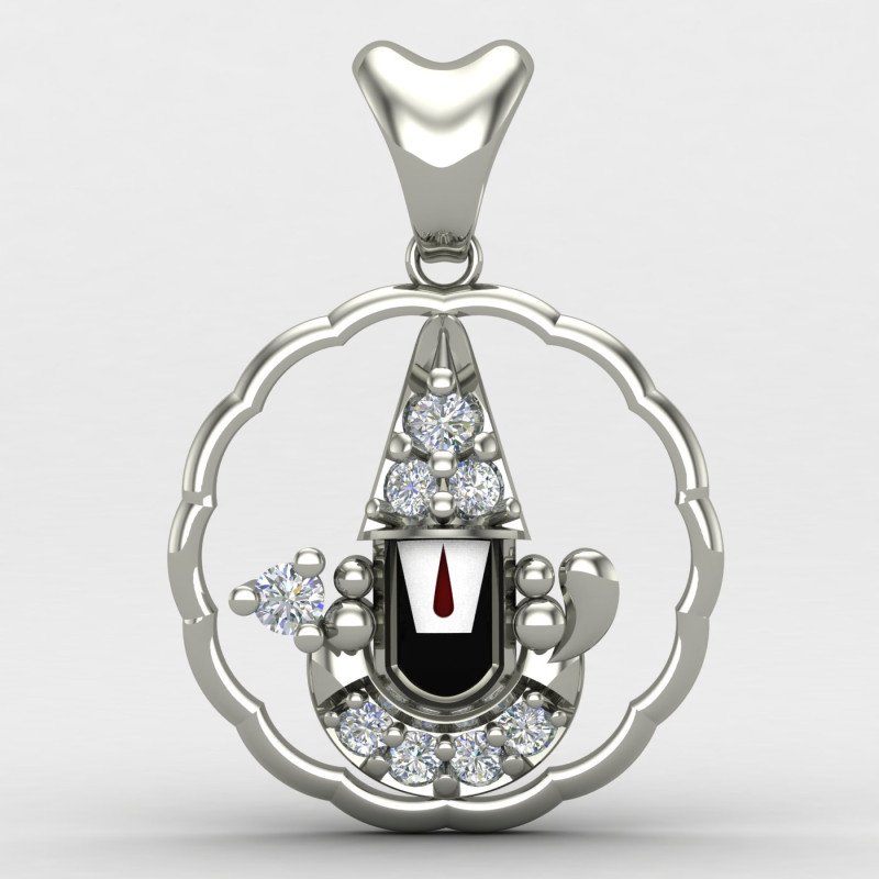 Tirupati Balaji Pendant Silver