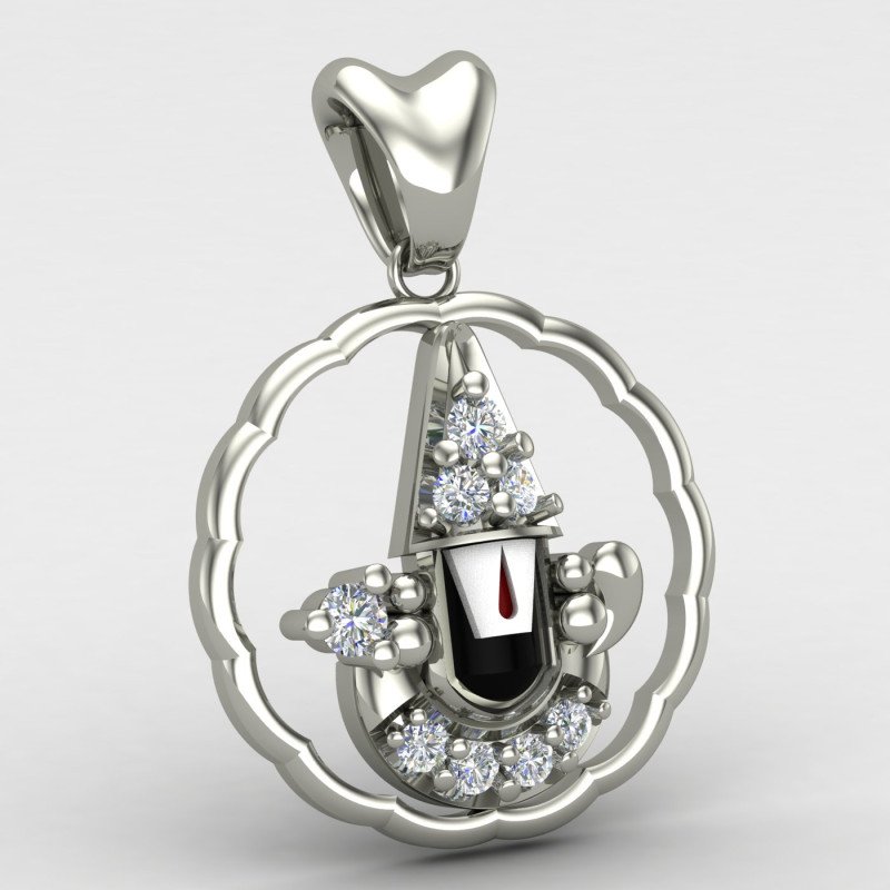 Tirupati Balaji Pendant Silver