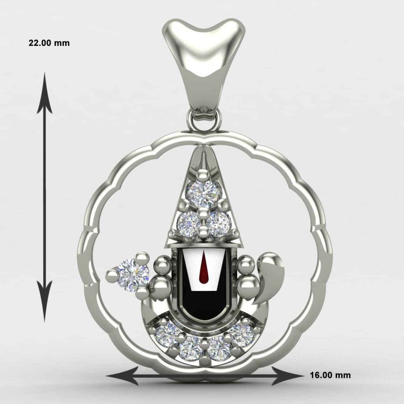 Tirupati Balaji Pendant Silver