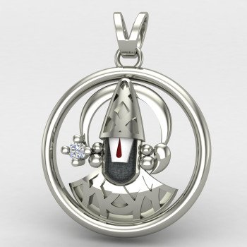 Tirupati Balaji Silver Pendant