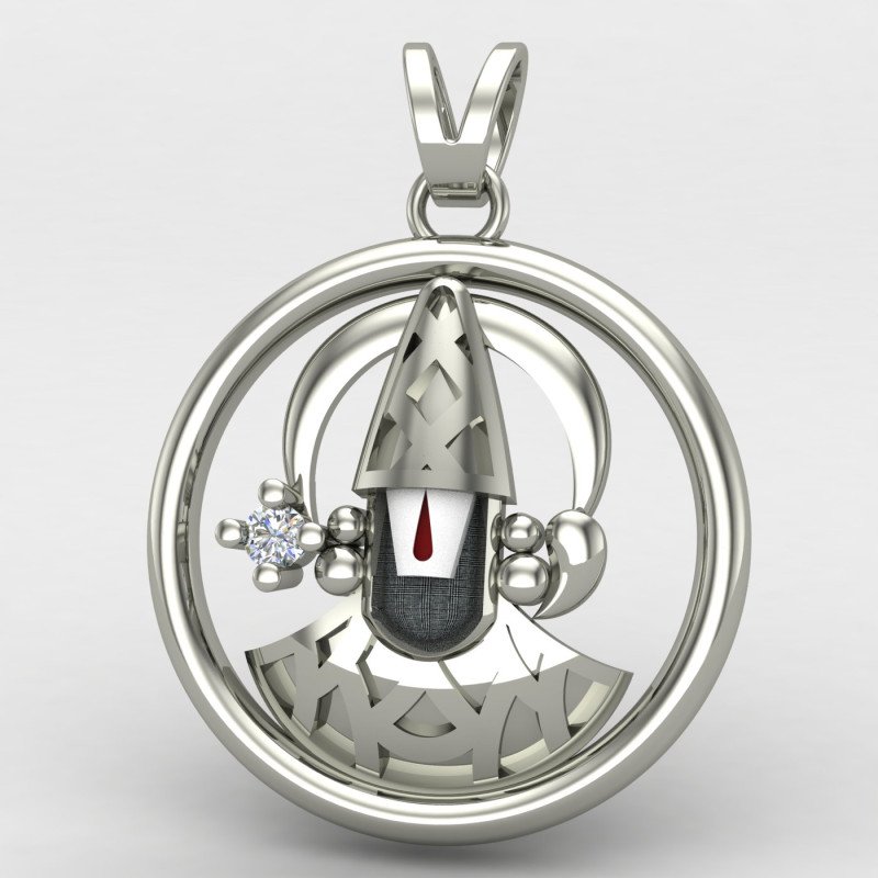 Tirupati Balaji Silver Pendant Tirupati Balaji Silver Pendant
