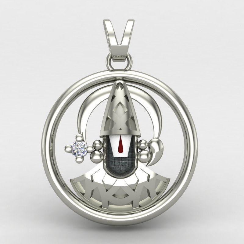 Tirupati Balaji Silver Pendant Tirupati Balaji Silver Pendant