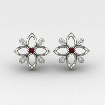 Ethnic Silver Earring