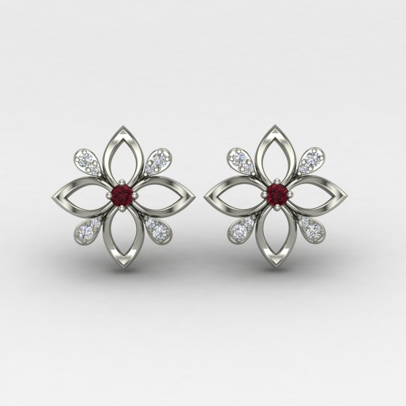 Ethnic Silver Earring