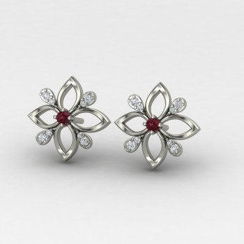 Ethnic Silver Earring