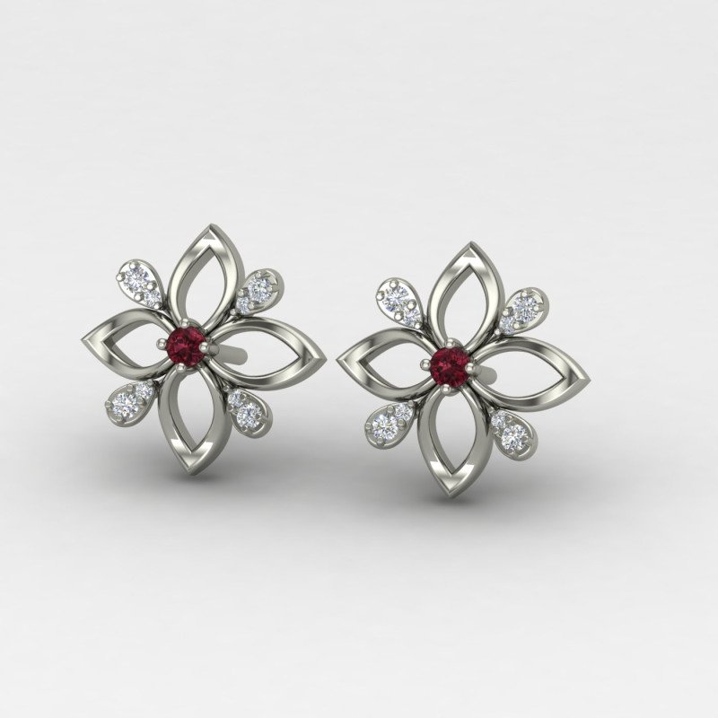 Ethnic Silver Earring