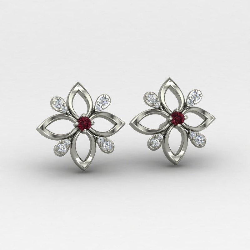 Ethnic Silver Earring