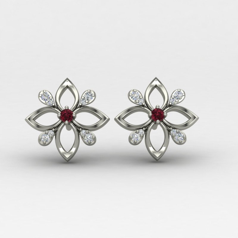 Ethnic Silver Earring