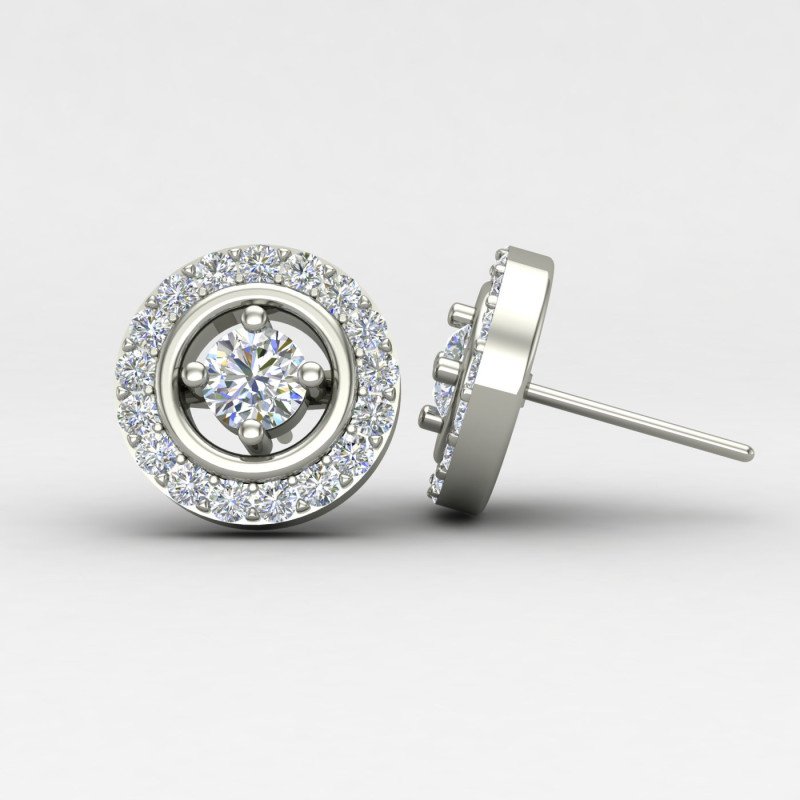 Cluster Silver Earring